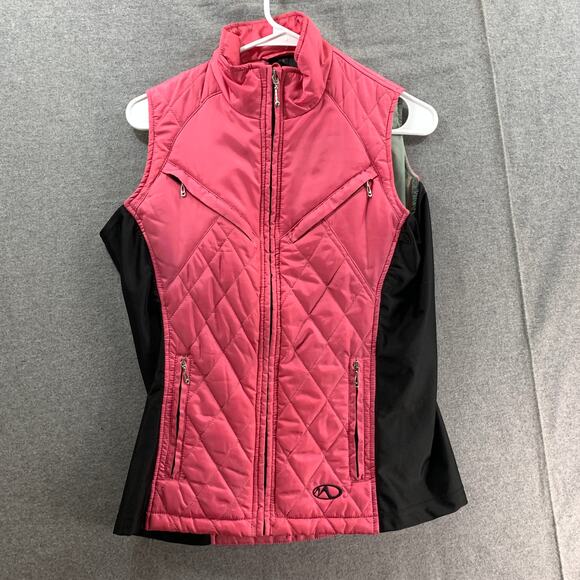 MARKER Puffer Vest Womens Small Pink Winter Vest - Picture 1 of 5